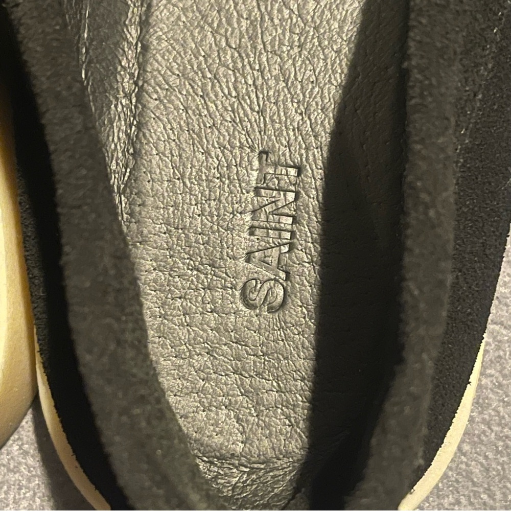 Saint Morta slip on suede shoes mens 11 NWOB black - Picture 6 of 7